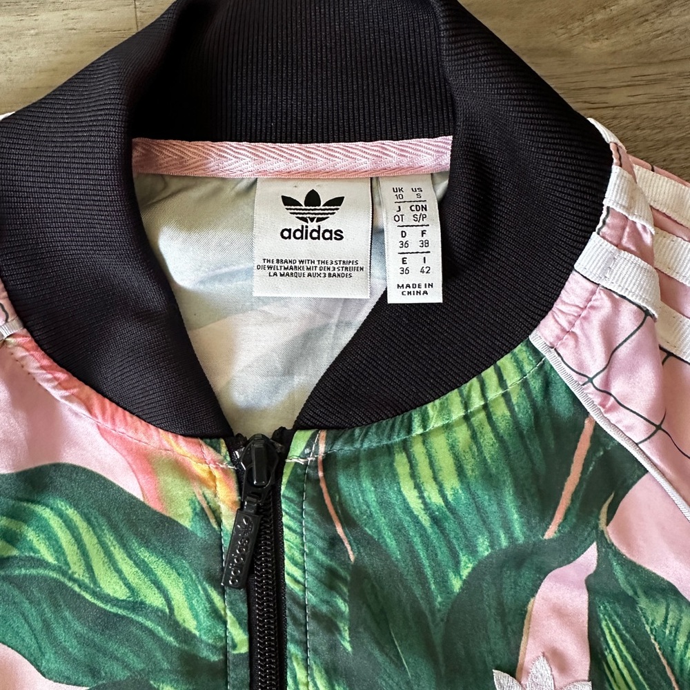 Adidas Farm Rio Palm Leaves track jacket S - Picture 3 of 4
